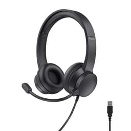 Trust USB Headset with Microphone On-Ear Lightweight Design, Adjustable Headband, PC Headset 1.8m Cable Wired Headphones with Microphone for Computer Laptop Mac Desktop Home Office Teams Zoom