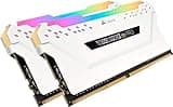 Corsair Vengeance RGB PRO 16GB (2x8GB) DDR4 3200MHz C16 Desktop Gaming Memory White