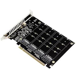 VOANZO 4-Port M.2 Expansion Card M.2 NVME to PCIE X16 Ada...