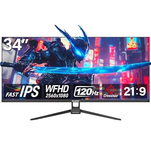 Gawfolk 34-inch Ultra-Wide Gaming Monitor | 21:9 IPS Scre...