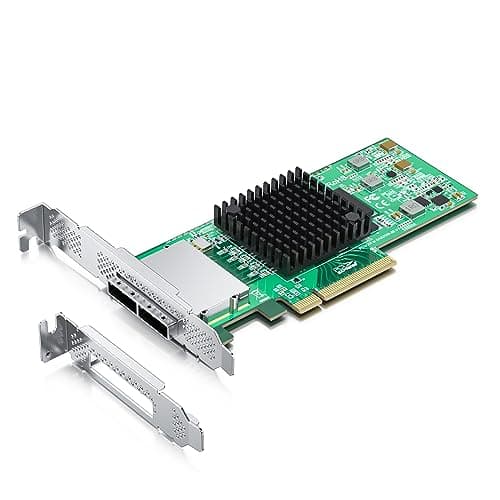 10Gtek External PCI Express SAS/SATA HBA, SAS2008 Chip, X...