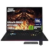 msi Raider 18" QHD+ 240Hz Gaming Laptop, Intel Core Ultra 9 285HX, GeForce RTX 5090 24GB GDDR7, 64GB DDR5, 5TB Storage (4TB SSD+1TB Docking 
