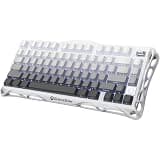 GravaStar Mercury,K1 75% Wireless Mechanical Gaming Keyboard, Aluminum Alloy Exoskeleton Design, Gasket Custom Keyboard Hot-Swap Socket, Lin