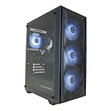 CyberPowerPC Wyvern Gaming PC - AMD Ryzen 5 5500, Nvidia RTX 3050, 16GB RAM, 500GB NVMe SSD, 650W PSU, Wi-Fi, Windows 11, Sylph
