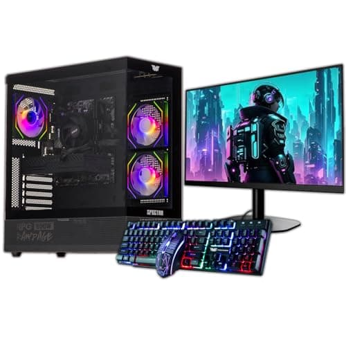 Veno Scorp Budget Gaming PC 22” Bundle Intel Core i5-16GB RAM – 120GB SSD 500GB HDD – GTX 750 4GB SPECTRA ARGB Gaming Case - WINDOWS 11