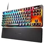 SteelSeries Apex Pro TKL Mechanical Gaming Keyboard – World’s Fastest Keyboard – Adjustable Actuation – Esports Tenkeyless – OLED Screen – R