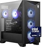 MSI Aegis R2 AI Gaming Desktop: Intel Ultra 9 285, Geforce RTX 5070Ti, 32GB DDR5, 2TB M.2 NVMe SSD, Air Cooling, USB Type-C, VR Ready, Window 11 Start: C2NVR9-1452US