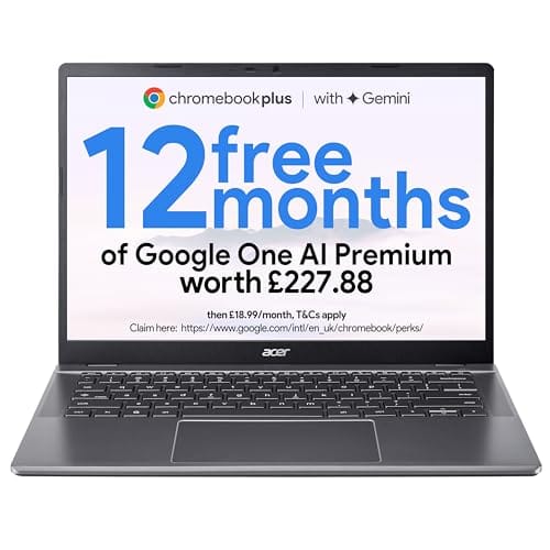 Acer Chromebook Plus 514 i3-1315U Review UK 2026 - Tested & Rated