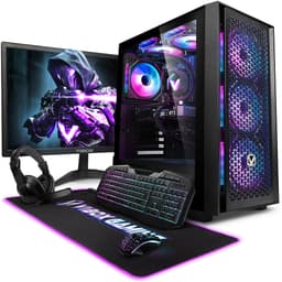 Vibox IV-64 Gaming PC Bundle • AMD Ryzen 7 5700X 4.6GHz • Nvidia RTX 4060 8GB • 16GB RAM • 1TB SSD • Windows 11 • 23" Monitor • WiFi