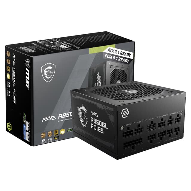 MSI MAG 850W Power Supply 80 Plus Gold
