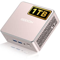 GEEKOM A5 Mini PC with 3-Year Coverage, with AMD Ryzen 5 7430U (Beats 4300U/7730U, Up to 4.4GHz) 16GB RAM & 1TB SSD, Windows 11 Pro/Dual HDMI 8K Quad Display/WiFi 6 for Video Editing/Graphic Design