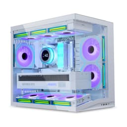 Lian Li O11 Dynamic Mini V2 PC Case White | Compact ATX Mid Tower with Dual-Chamber Design, Tempered Glass and Modular Layout