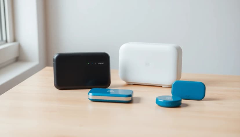 best mobile broadband devices comparison showing portable MiFi hotspots and 5G routers illustration