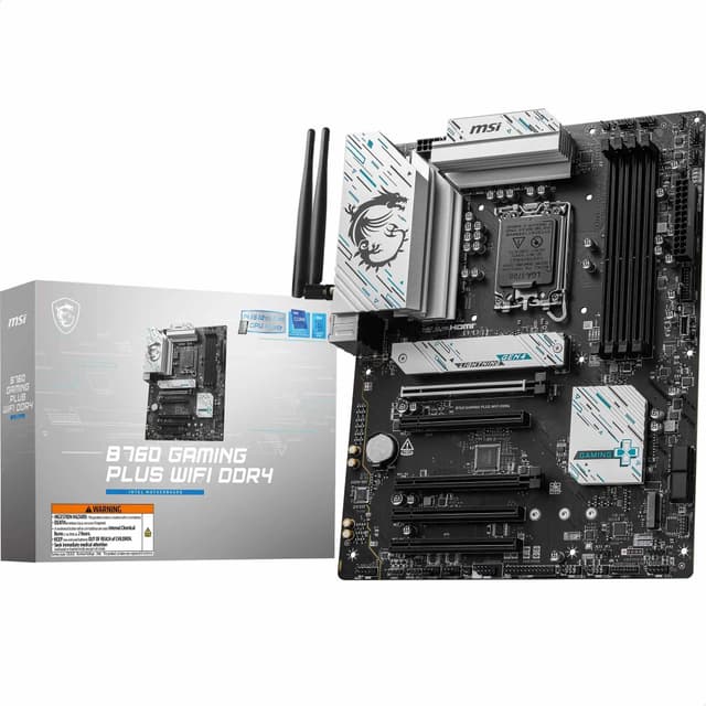 MSI B760 GAMING PLUS WIFI DDR4 Motherboard, ATX