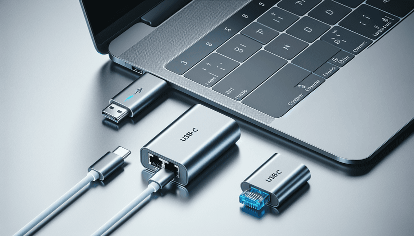 ugreen usb-c ethernet vs tp-link ue306 usb comparison showing multiple USB networking adapters illustration