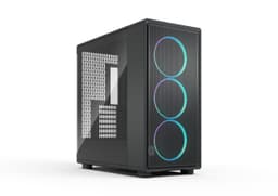 Fractal Design Epoch XL Black RGB - Tempered Glass Light Tint - High Airflow PC Gaming Case - Mesh Front Panel - Three Momentum 14 RGB Fans