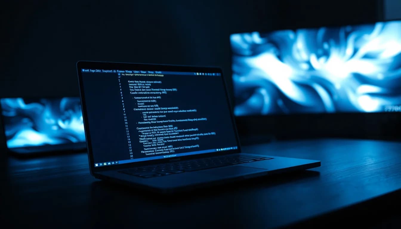 A Linux terminal on a dark desk showing MuPDF command output while inspecting a large PDF file that failed to load