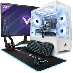 Vibox II-134 Gaming PC Bundle • Intel Core i5 10400F 4.3GHz • Nvidia RTX 3050 6GB • 16GB RAM • 500GB SSD • Windows 11 • 23" Monitor • WiFi