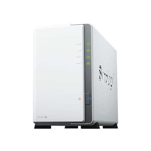 Synology DS223J 2 Bay Desktop NAS, White