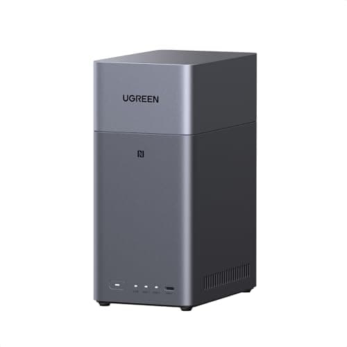 UGREEN NASync DH2300 2 Bay Desktop NAS, 4GB RAM, NFC One-...