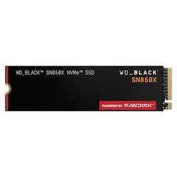 WD BLACK SN850X NVMe SSD 2TB (Up to 7,300 MB/s read speed, Up to 6,600 MB/s write speed, M.2 2280, PCIe Gen4, Gaming Storage Expansion, High Performance Internal solid state drive) POWERED BY SANDISK