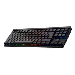 Logitech G G515 Lightspeed TKL Low Profile Wireless Gaming Keyboard, LIGHTSYNC RGB, Thin Tenkeyless Design, PBT Keycaps, Tactile Mechanical Switches, QWERTY UK English Layout - Black
