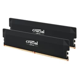 Crucial Pro DDR5 RAM 32GB Kit (2x16GB) 6000MHz CL36, Overclocking Gaming, Intel XMP 3.0 / AMD EXPO, Computer Memory (PC), Black - CP2K16G60C36U5B