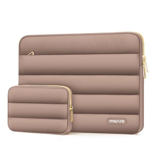 MOSISO 17-17.3 Inch Puffy Laptop Sleeve Review: Brown Quilted Sleeve Tested