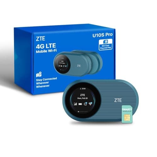 ZTE U10S Pro Blue, 4G MiFi Router, portable travel Wi-Fi,...