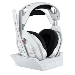 Logitech G Astro A50 LIGHTSPEED Wireless Gaming Headset + Base (Gen 5), PRO-G GRAPHENE, 3-System Switching, USB-C to Xbox, PS5, PC/Mac, Nintendo Switch, Switch 2, Bluetooth - White