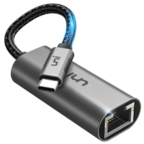 uni USB C to Ethernet Adapter, Driver Free 1Gbps Wired Ne...