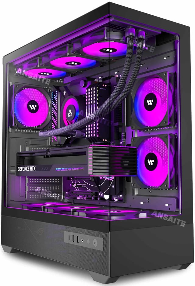 ANSAITE Mid Tower PC Gaming Case Review UK (2026) , Build Tested | VividRepairs
